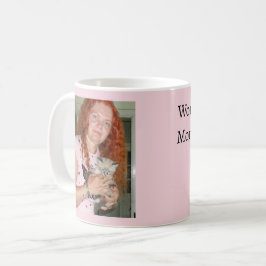 Taza De Café Foto de gato y dueño, Mejor mamá de gato
