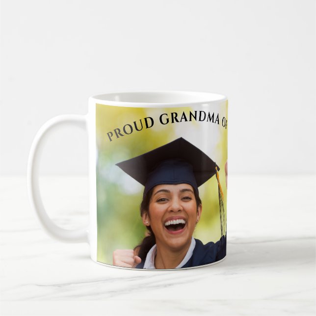 Taza De Café Foto de graduación: Abuela orgullosa (Izquierda)