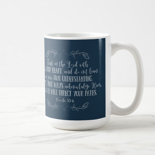 Taza De Café Foto de graduación de la Biblia Rustica Cristiana  (Derecha)