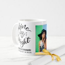 Taza De Café Foto de graduación de Personalizado brillante bril