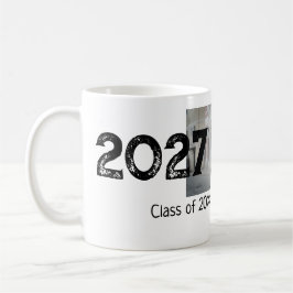 Taza De Café foto de graduación simple clásico añadir clase año