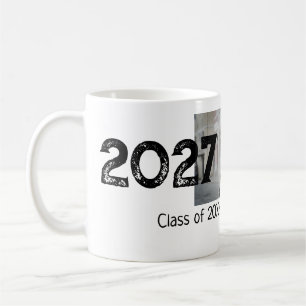 Taza De Café foto de graduación simple clásico añadir clase año