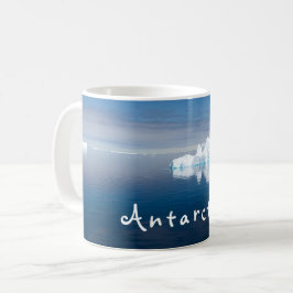 Taza De Café Foto de hielo flotante del paisaje antártico con t