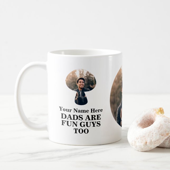 Taza De Café Foto de hongos papá chistes Los bailes también son (Con donut)