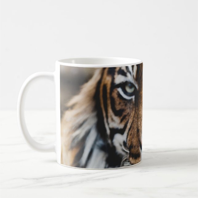 TAZA DE CAFÉ FOTO DE LA CARA DE TIGER (Izquierda)