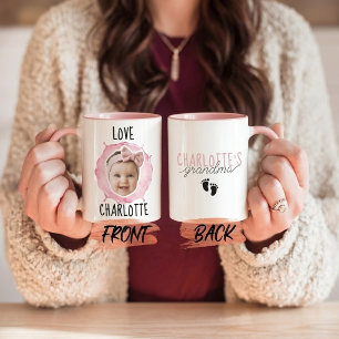 Taza De Café Foto de la cara del bebé personalizada, cumpleaños