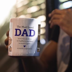 Taza De Café Foto de la familia de papá más amada