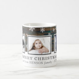 Taza De Café Foto de la familia Rusood Merry Christmas