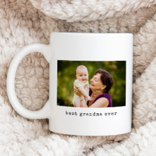 Taza De Café Foto de la mejor abuela minimalista jamás