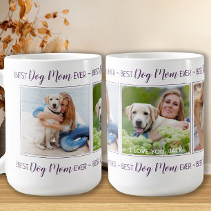 Taza De Café Foto de la mejor madre del perro de todos los tiem