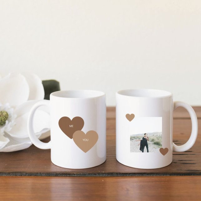 Taza De Café Foto de la pareja el día de San Valentín Boho Moda (Subido por el creador)