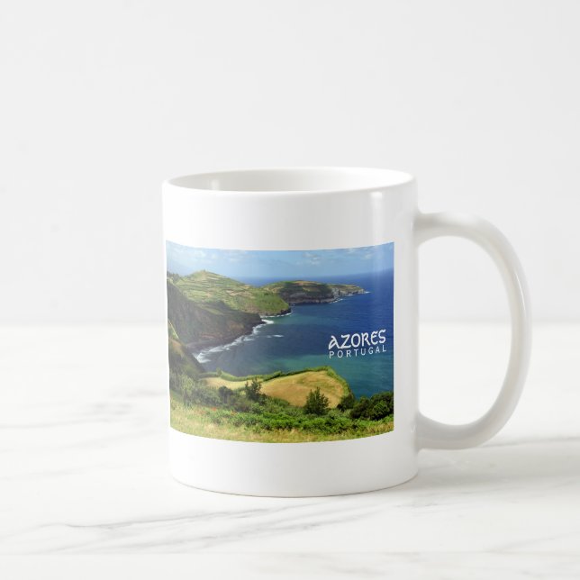 Taza De Café Foto de las islas Azores, Portugal (Derecha)