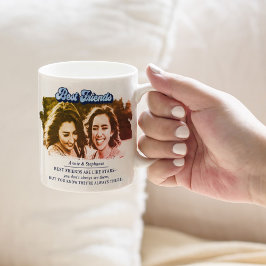 Taza De Café Foto de los mejores amigos