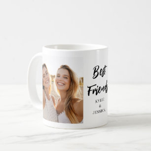 Taza De Café Foto de los mejores amigos personalizada