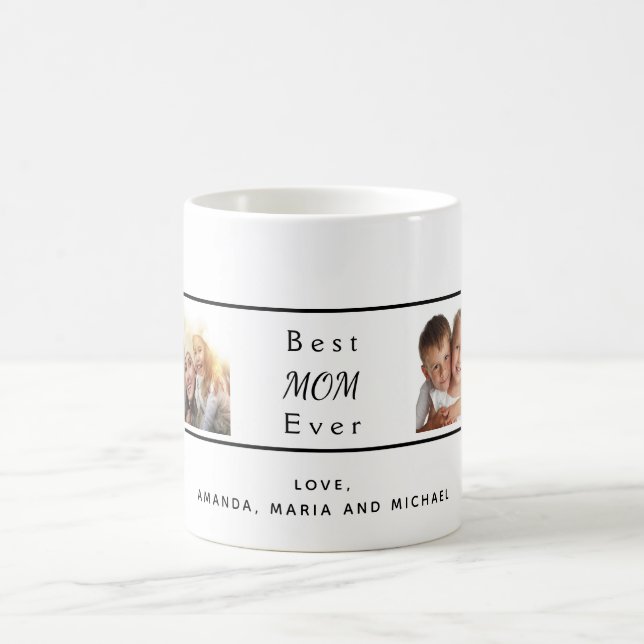 Taza De Café Foto de madre blanca negra (Centro)