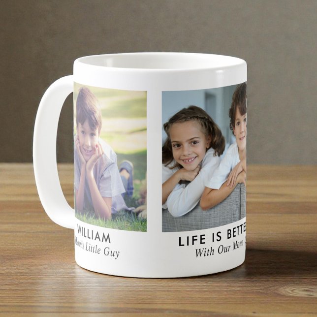 Taza De Café Foto de Mamá 3 (Mom 3 Photo Coffee Mug
)