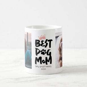 Taza De Café Foto de mamá del mejor perro del día de la madre