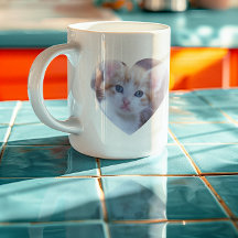 Foto de mascota familiar con forma de corazón