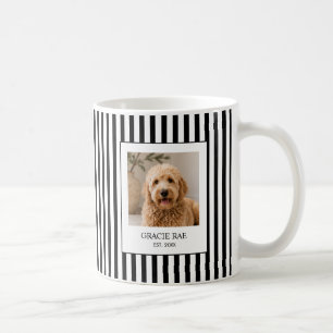 Taza De Café Foto de mascota moderna personalizada
