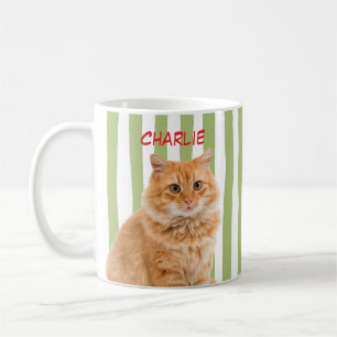 Taza De Café Foto de mascota personalizada Gata Mamá Amante de