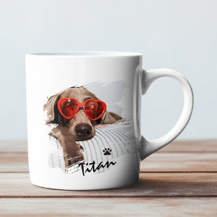 Taza De Café  Foto de mascota personalizada linda 