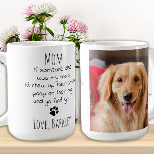 Taza De Café Foto de Mascota personalizada por mamá de perro di
