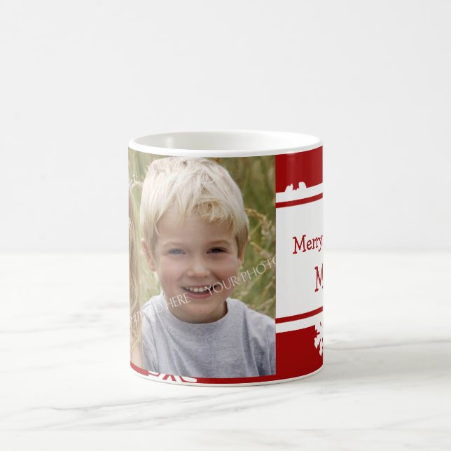Taza De Café Foto de Merry Christmas Mom Mug (Centro)