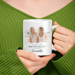 Taza De Café Foto de moda de Smudge | ¿Serás Mi Novia?<br><div class="desc">Foto de moda,  para pedirle a un amigo o familiar que sea su dama de honor. Simplemente sube una foto desde tu ordenador o teléfono. Todo el texto se personaliza fácilmente utilizando la plantilla proporcionada.</div>