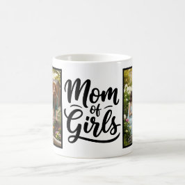 Taza De Café Foto de Mom of Girls Brush Script 2