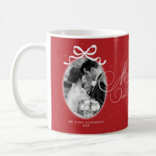 Taza De Café Foto de Mr y Mrs con letra elegante