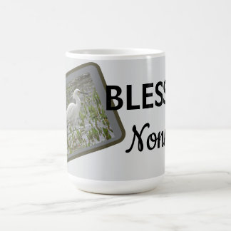 Taza De Café Foto de Naturaleza de Garza Blanca Bendita Nonna