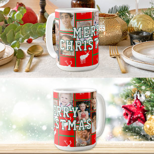 Taza De Café Foto de Navidad familiar