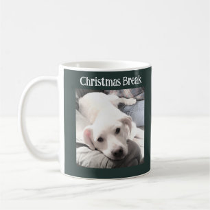 Taza De Café Foto de Navidades de perros callejeros Rompiendo e
