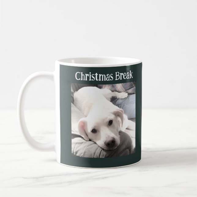 Taza De Café Foto de Navidades de perros callejeros Rompiendo e (Izquierda)