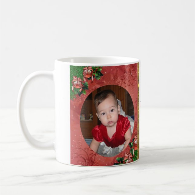 Taza De Café Foto de navidades Mug (Izquierda)