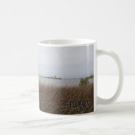 Taza De Café Foto de Needlerush prohibida en la playa del Golfo