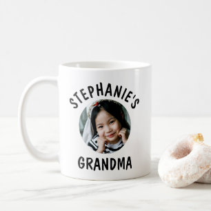 Taza De Café Foto de nieta personalizada Trendy de la abuela