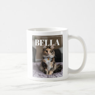 Taza De Café Foto de nombre de mascota personalizada PhotoPop