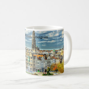Taza De Café Foto de paisajes urbanos de Bruselas, Bélgica