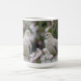 Taza De Café Foto de palomas de duelo