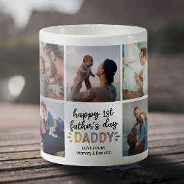 Taza De Café Foto de papá del Día del Primer Padre