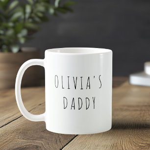 Taza De Café Foto de papá y amor personalizado
