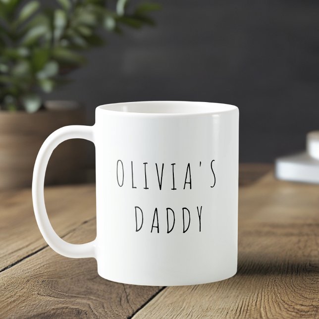 Taza De Café Foto de papá y amor personalizado (Subido por el creador)