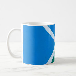 Taza De Café Foto de pavimento azul y verde