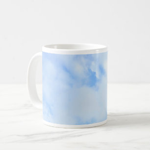 Taza De Café Foto de Peaceful Light Blue Sky Simple