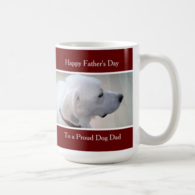 Taza De Café Foto de perfil de mezcla de Labrador blanco recupe (Derecha)