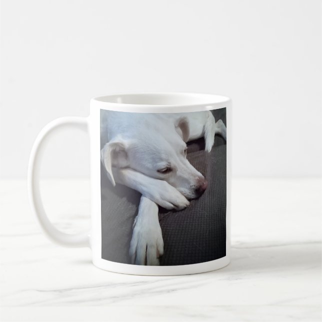 Taza De Café Foto de perro durmiente Recuperación rápida (Izquierda)