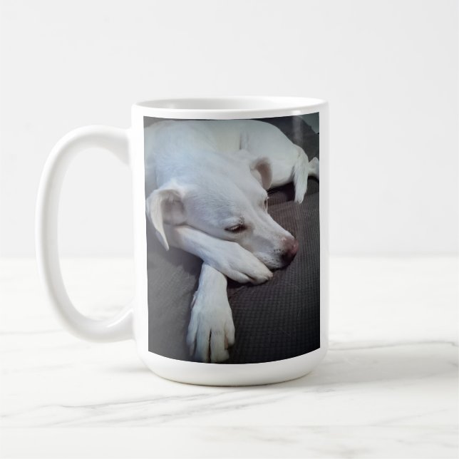 Taza De Café Foto de perro durmiente Recuperación rápida (Izquierda)