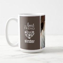 Taza De Café Foto de perro Mascota de amor personalizada