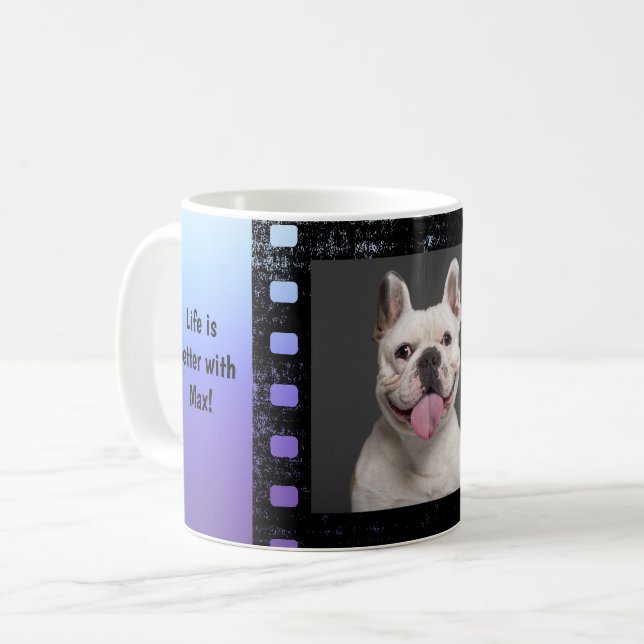 Taza De Café Foto de perro personalizada (Anverso izquierdo)